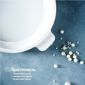 Форма для муссовых десертов и выпечки «Круг», 23,5?23,5 см, внутренний d=16 см, цвет белый