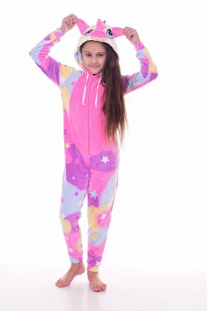 Пижама детская Кигуруми Единорог 7-268 (розовый)