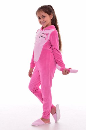 Пижама детская Кигуруми Енот 7-236а (розовый)