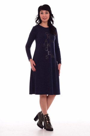 *Платье женское Ф-1-48а (тёмно-синий)
