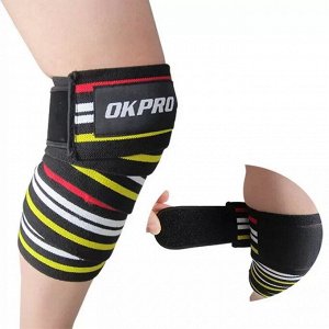 Бинт эластичный для коленей OKPRO OK1641C (пара)
