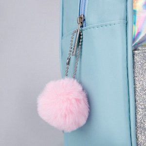 Рюкзак детский с блестящим карманом «Котенок», 27х23х10 см