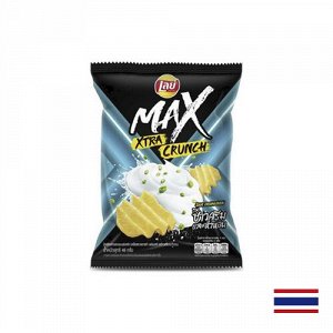 Lay's Max Xtra Crunch Sour cream & Onion 46g - Лэйс Макс сметана лук. Рифленые