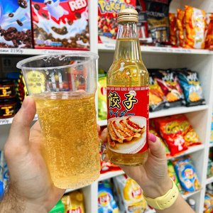 Cider Gyoza is Japan 340ml - Газировка со вкусом бульона пельменей гёдзе