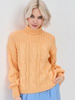 Свитер женский 7232-40105   297 персиковый крем