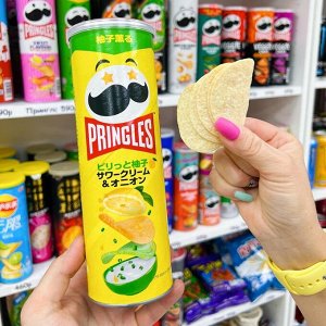 Pringles Yuzu Sour Cream & Onion 53g - Принглс Юдзу и сметана лук