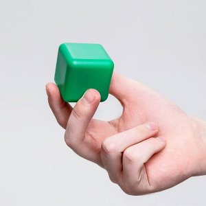 Кубики детские, пластиковые, цветные, 12 штук, 4 х 4 см