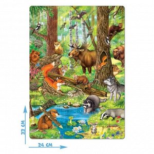 Пазл детский «Лесные жители», 160 элементов