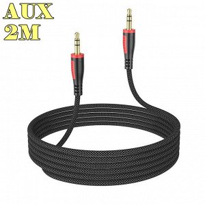 Аудио-кабель BOROFONE BL14 Nylon, AUX, 2 м Jack 3.5mm