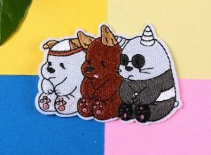Нашивка вышитая на клеевой основе, 7,8*6 см