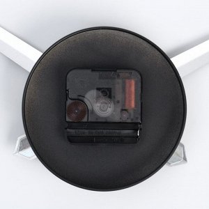 Часы-наклейка, серия: DIY, "Лорье", плавный ход, d-120 см, 1 ААА, черные