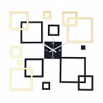 Часы-наклейка DIY &quot;Квадратиш&quot;, d-15 см, 20.5 х 20.5 см