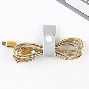 Like me Набор держатель для провода+кабель micro USB Winter, 1А, 1м