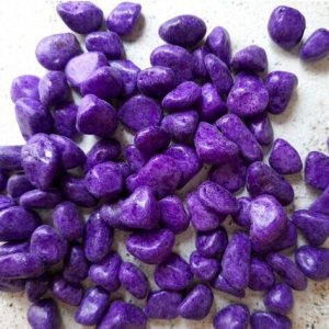 Декоративные камни крупные, цв.Фиолетовый (Грунт для гелевых свечей), 200гр.