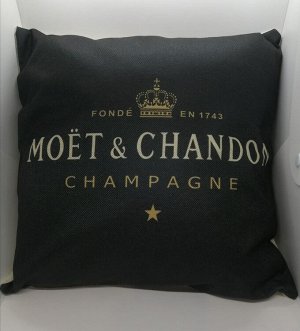 Декоративная льняная подушка MOET CHANDON