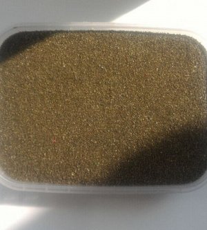 Песок кварцевый, цвет зеленый болотный 50 гр