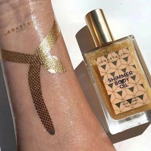 Мерцающее масло для тела shimmer body oil summer