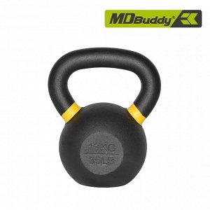 Гиря железная с цветными кольцами 16 кг MD Buddy MD2219