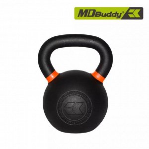 Гиря железная с цветными кольцами 28 кг MD Buddy MD2219