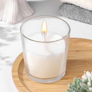 Свеча в гладком стакане ароматизированная "Белая лилия"