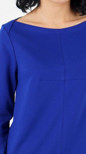 Блуза Блуза из плотного трикотажного полотна. Вырез горловины "лодочка". Выточка по груди. Рукав прямой 3/4, длина 44 см. Низ прямой. Без застёжки. Без подклада. ДИ в 42-44 р. перед 55 см, спинка 61 с