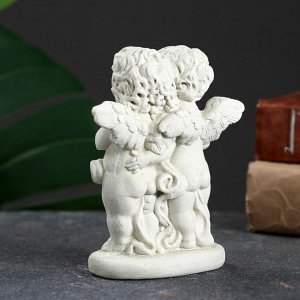 Фигура «Ангелочки с сердцем» состаренный, 12x11x6 см