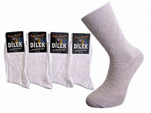 Белые мужские носки вискоза DILEK