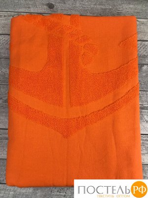PL026/02 Пляжное полотенце CAPA 100% хлопок (90*150) оранжевый якорь