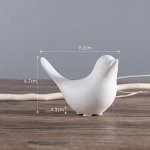 Статуэтка &quot;птичка&quot;, 9,2см*6,7см, цвет белый