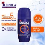 Антиперспирант ролик DEONICA FOR MEN Максимальная защита 5 в 1, 50 мл