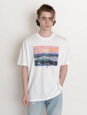 Футболка белая POSTER WAVES WHITE L*E*V*I*S