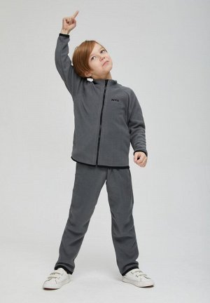 Костюм детский флисовый штаны+кофта цвет Серый