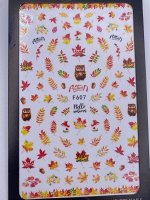 Наклейки для дизайна ногтей F607