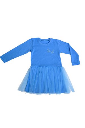 Детское платье "Мадлен" голубого цвета,  (супрем)