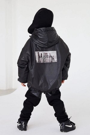 Куртка демисезонная RUSSIA KIDS, черная