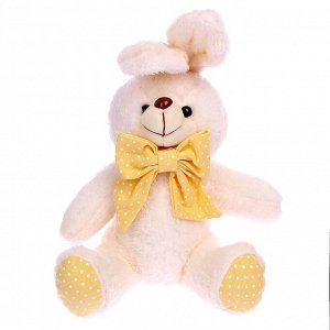 СИМА-ЛЕНД Мягкая игрушка «Кролик с бантом», 20 см, цвета МИКС