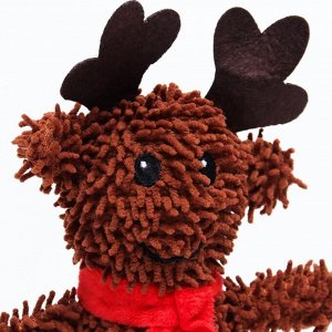Игрушка мягкая для собак «Олень» с пищалкой, 26x18 см