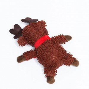 Игрушка мягкая для собак «Олень» с пищалкой, 26x18 см
