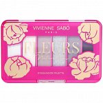 VS Палетка теней для век &quot;Fleurs naturelles&quot; 04, серебристо-белый металический блеск  NEW