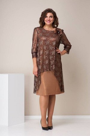 Платье / Moda Versal П1506 коричневый