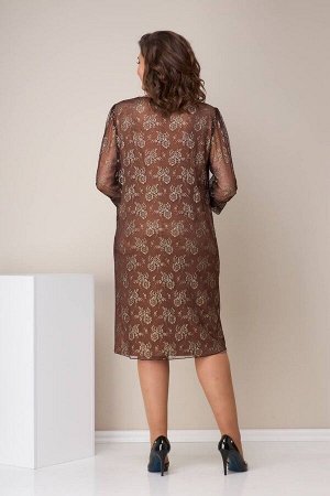 Платье / Moda Versal П1506 коричневый