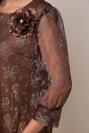 Платье Moda Versal П1506 коричневый