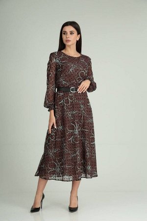 Платье / Moda Versal П2360 коричневый