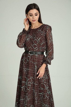 Платье / Moda Versal П2360 коричневый