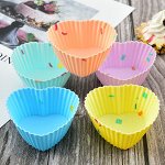 Силиконовые формы для кексов (5 шт)