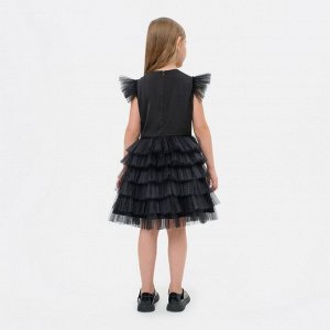 Платье для девочки с крылышками KAFTAN, размер 28 (86-92), цвет чёрный