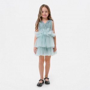 Платье нарядное для девочки KAFTAN, рост 134-140 см (36), цвет мятный