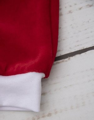 Костюм детский ясельный 3-х предметный кардиган+брюки+шапочка с принтом Merry Christmas