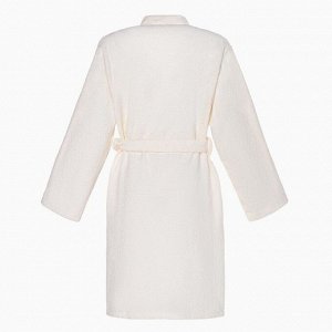 Халат махровый женский Экономь и Я, молочный, 320 г/м2, 100%хл с AIRO