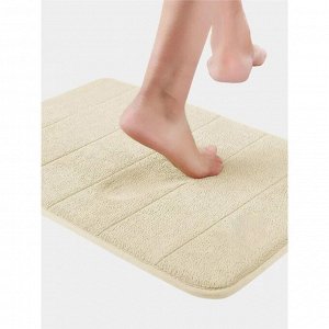 Коврик для дома с эффектом памяти SAVANNA Memory foam, 50x80 см, цвет бежевый